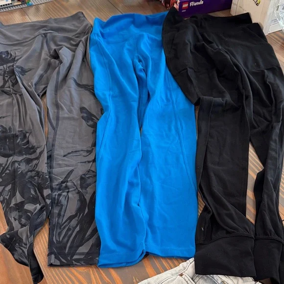 Lululemon legging bundle - Black, Blue, and Gray - Picture 1 of 9